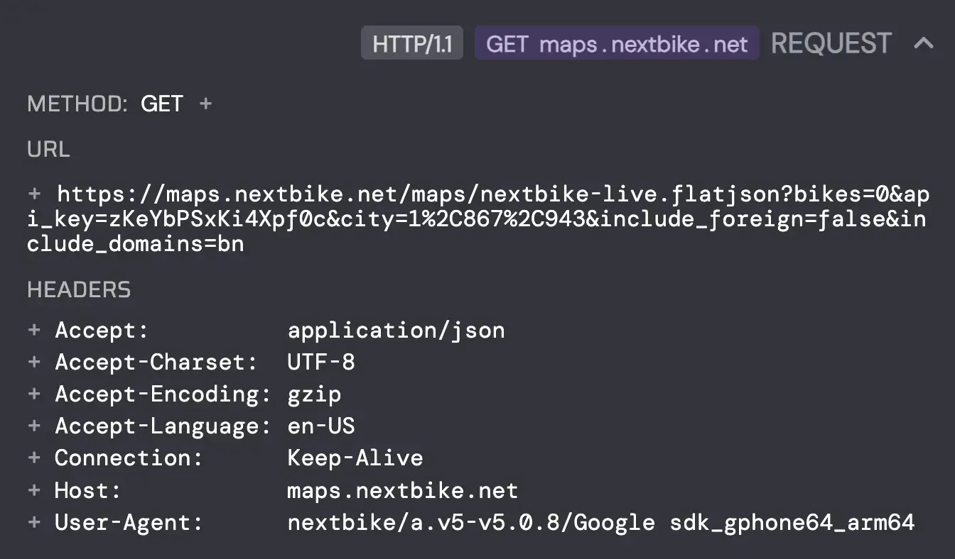 First Intercepted Request